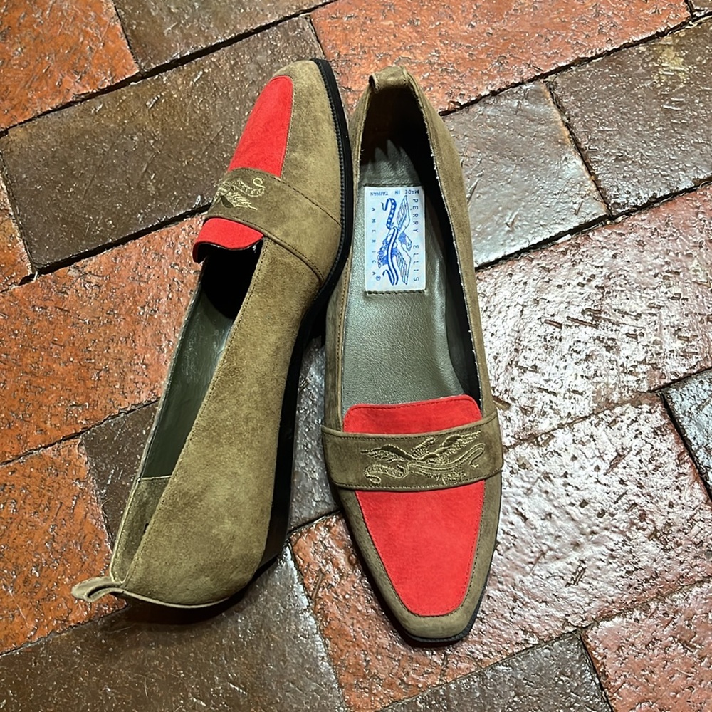 Vintage Perry Ellis flats size 8B - Picture 6 of 8